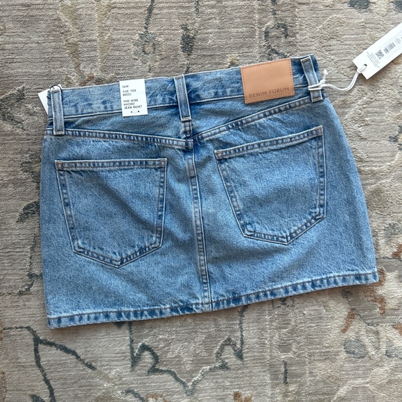 Denim Forum the 90’s Ricci mid rise micro Jean skirt 26w - Picture 2 of 4